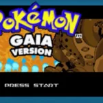 Màn hình tiêu đề ROM hack Pokémon Gaia với logo game và Pokémon Articuno