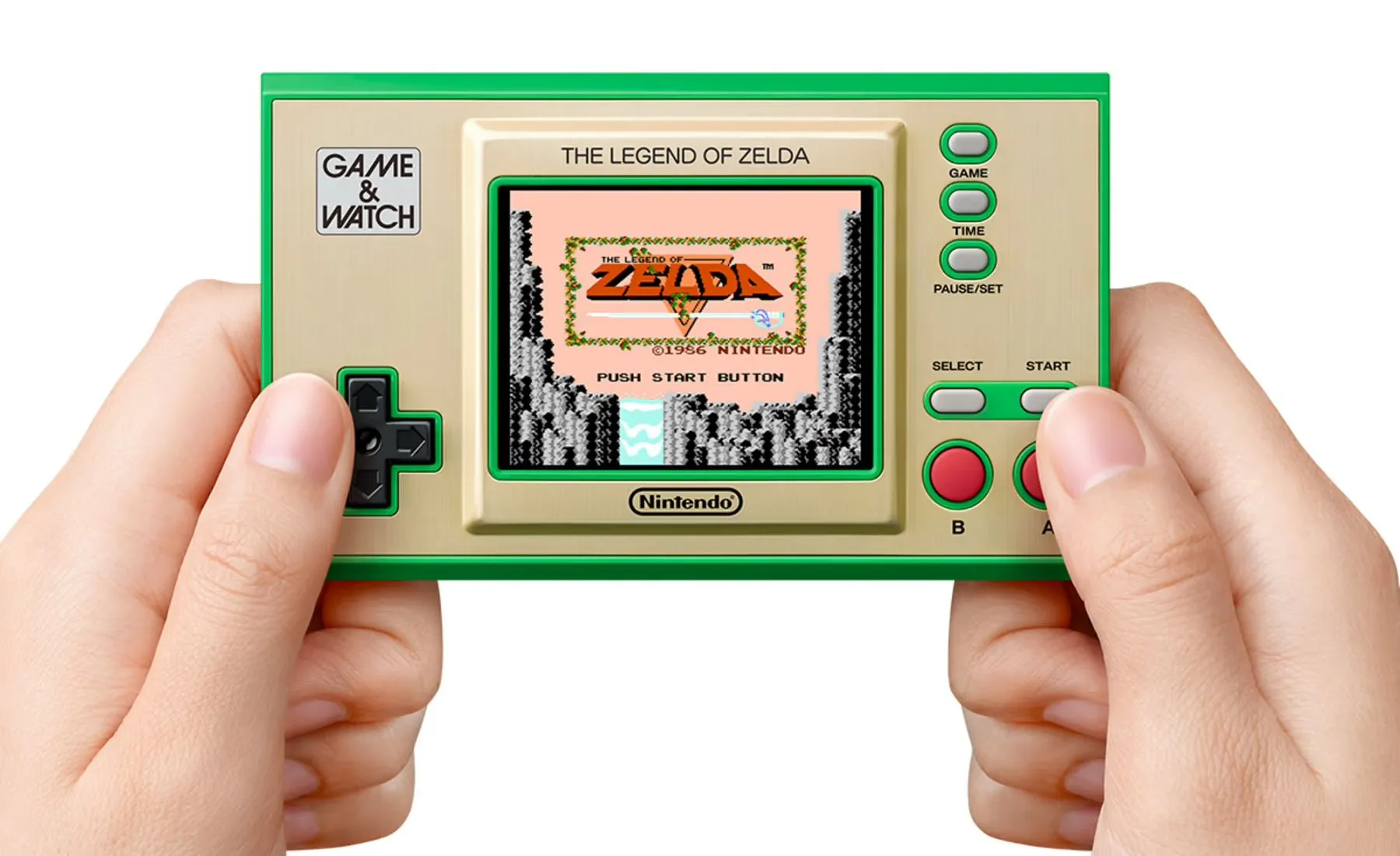 máy chơi game Nintendo Game & Watch phiên bản giới hạn The Legend of Zelda, thiết kế vỏ sò gập đặc trưng