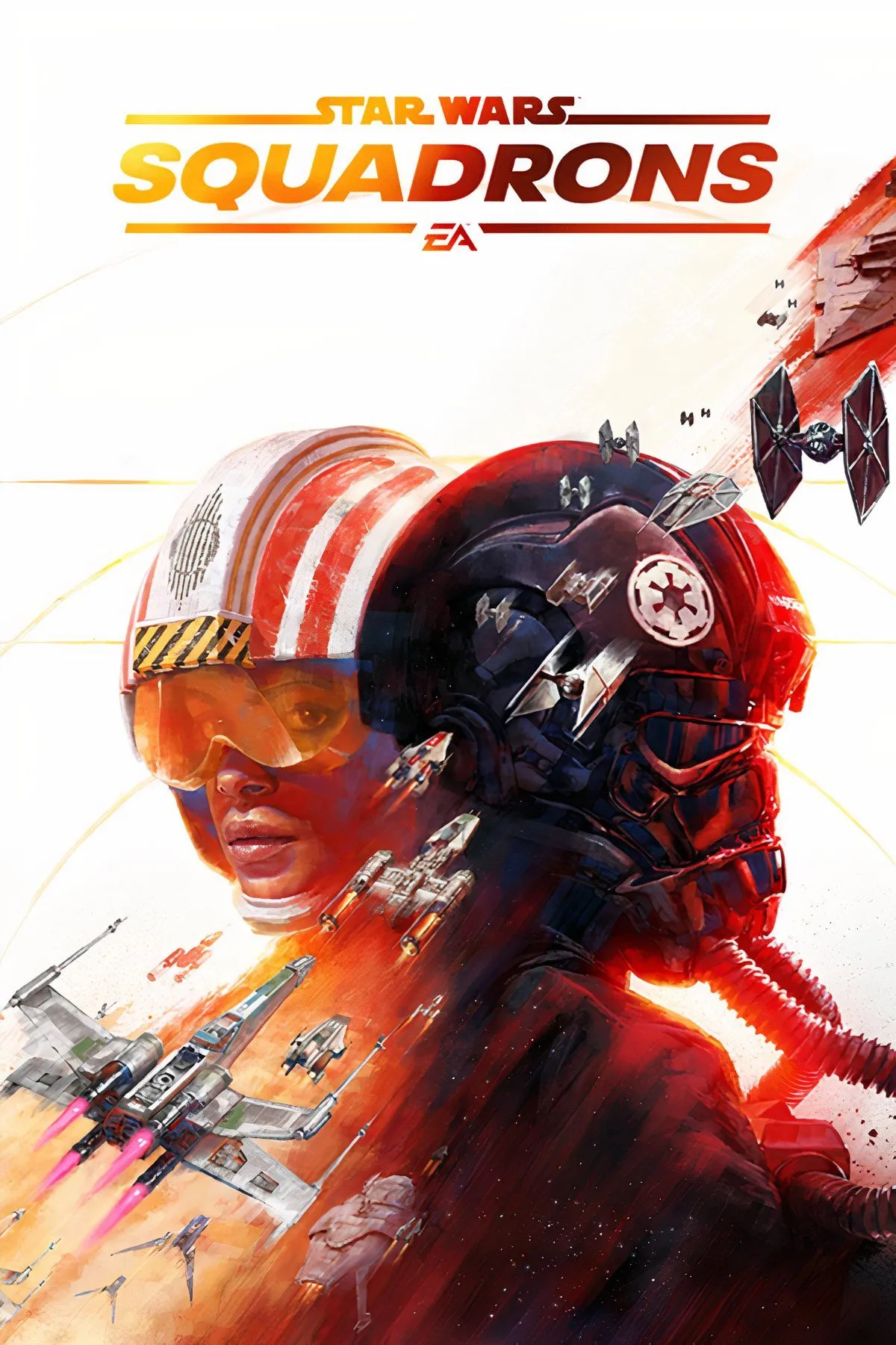 Minh họa tổng hợp cảnh bay và chiến đấu trong tựa game thực tế ảo Star Wars Squadrons