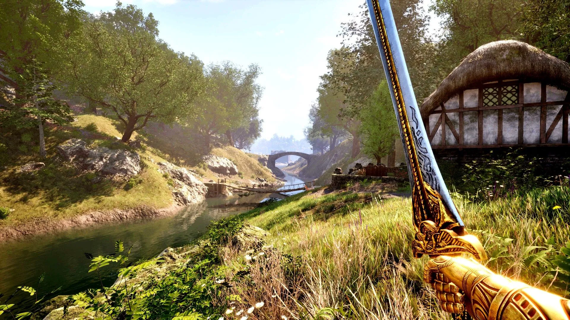 Người chơi trong thế giới The Elder Scrolls IV Oblivion Remastered, minh họa cho việc nâng cấp đồ họa ấn tượng nhưng vẫn giữ nguyên trải nghiệm game gốc