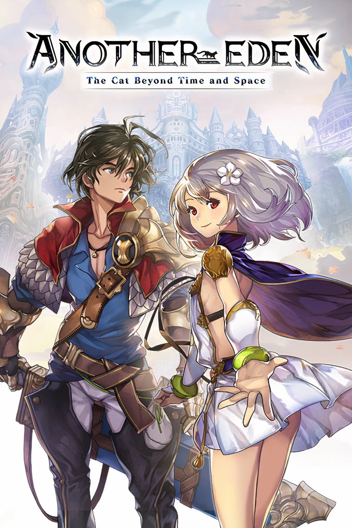 Nhân vật Aldo trong khung cảnh du hành thời gian của Another Eden