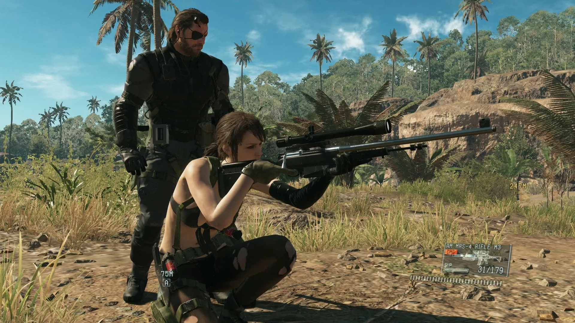 Nhân vật Snake và Quiet trong Metal Gear Solid V: The Phantom Pain.
