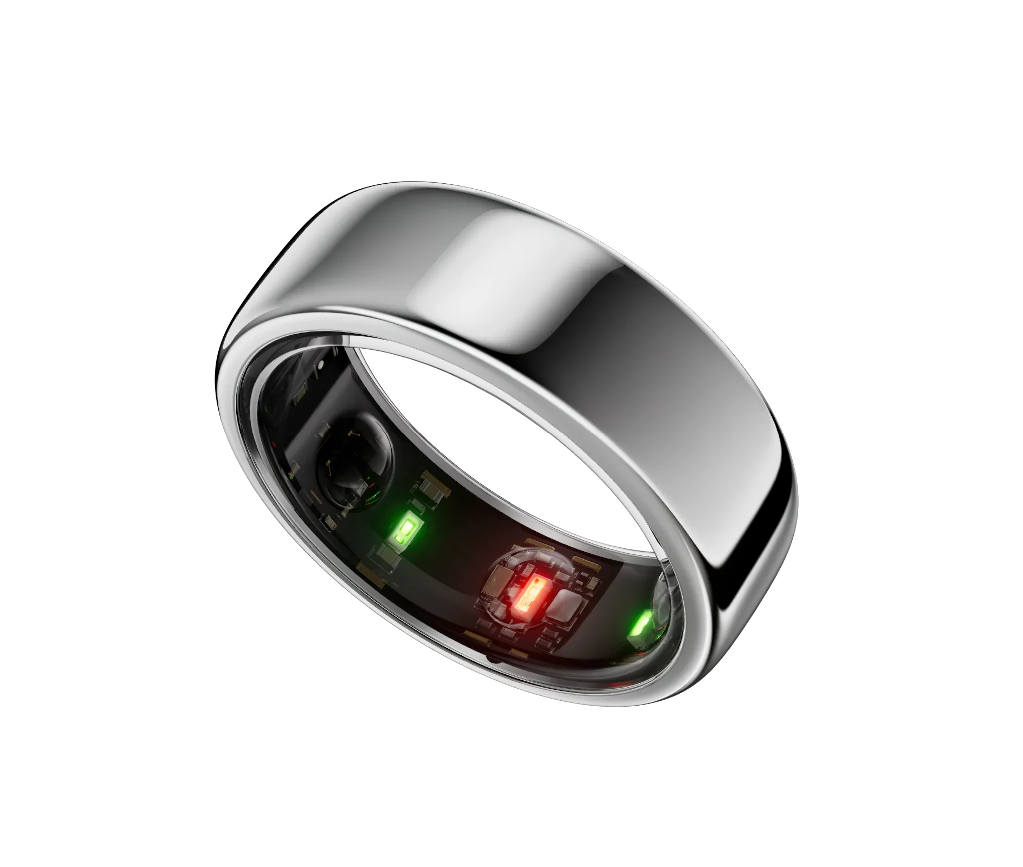 Oura Ring Gen 3 màu đen trên nền trắng, thể hiện thiết kế tinh tế của nhẫn thông minh theo dõi sức khỏe