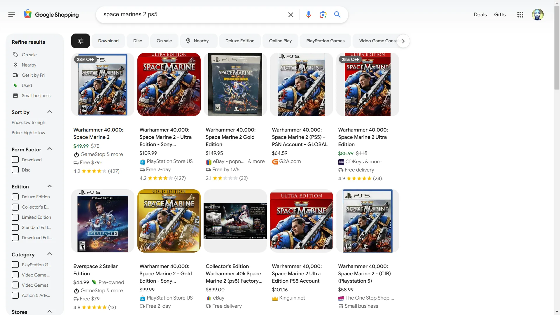 So sánh giá của nhiều nhà bán lẻ cho cùng một sản phẩm trên Google Shopping, giúp phát hiện giá ảo Black Friday.