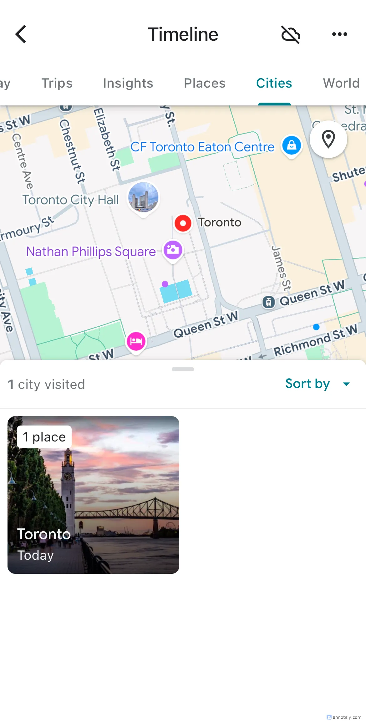 Sử dụng tính năng Dòng thời gian Timeline trên Google Maps để xem lại lịch sử di chuyển