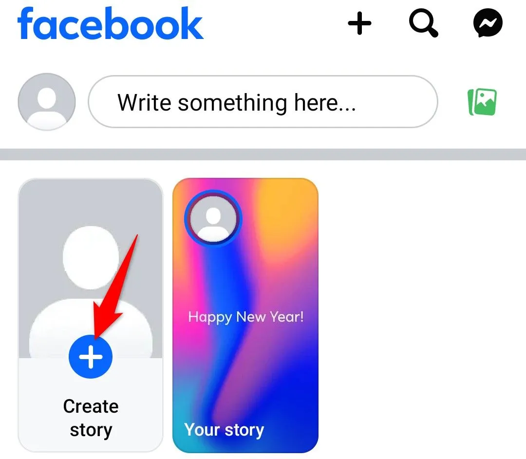 Tạo Story Facebook mới để kiểm tra người xem trên máy tính hoặc điện thoại