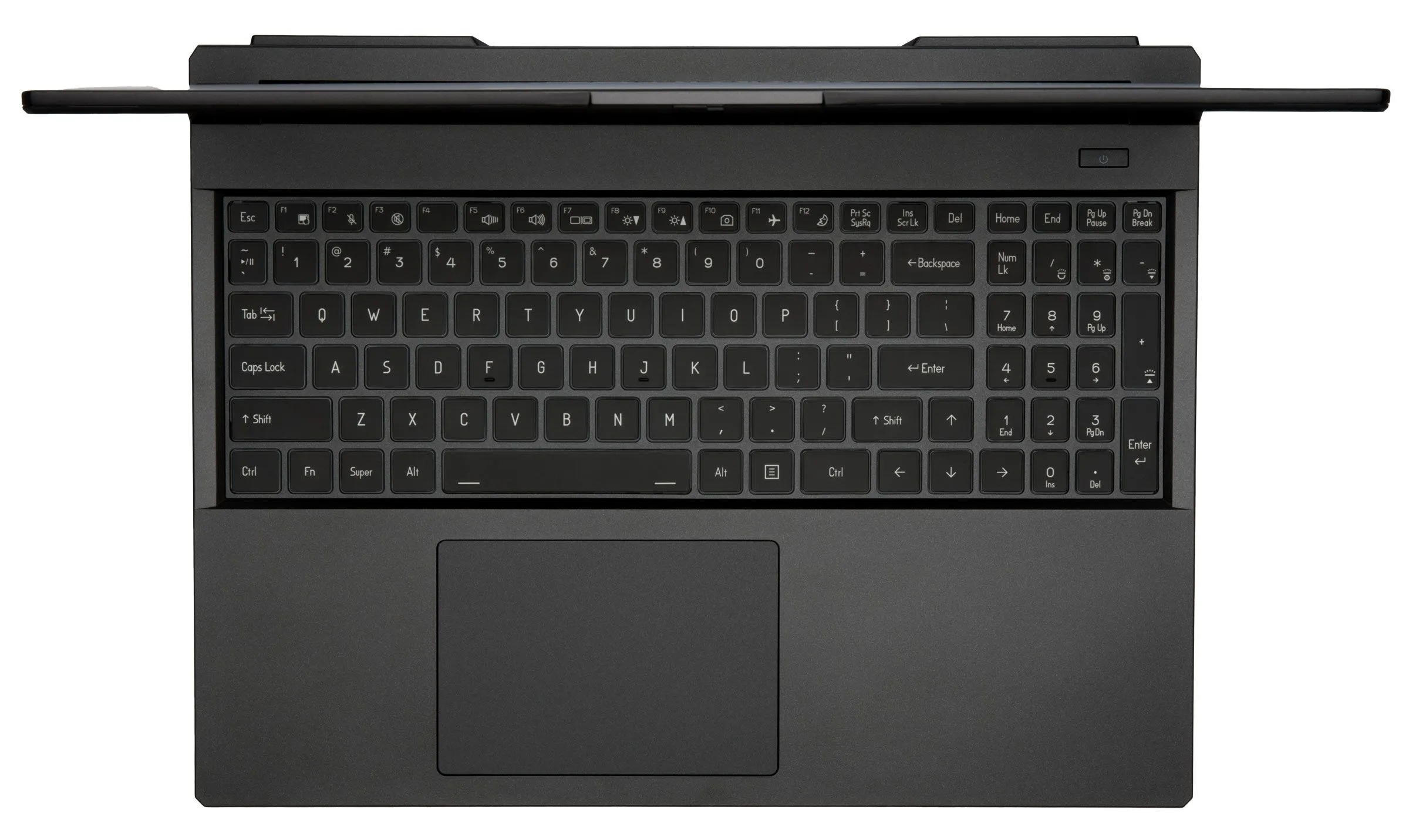 Thiết kế bàn phím và touchpad laptop System76 Serval WS chạy Linux