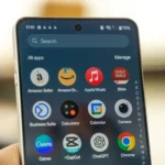Thư mục ứng dụng trên điện thoại Android hiển thị nhiều ứng dụng đã cài đặt