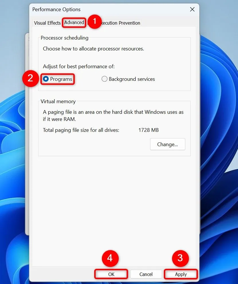 Tối ưu hiệu suất Windows 11 cho các chương trình và game