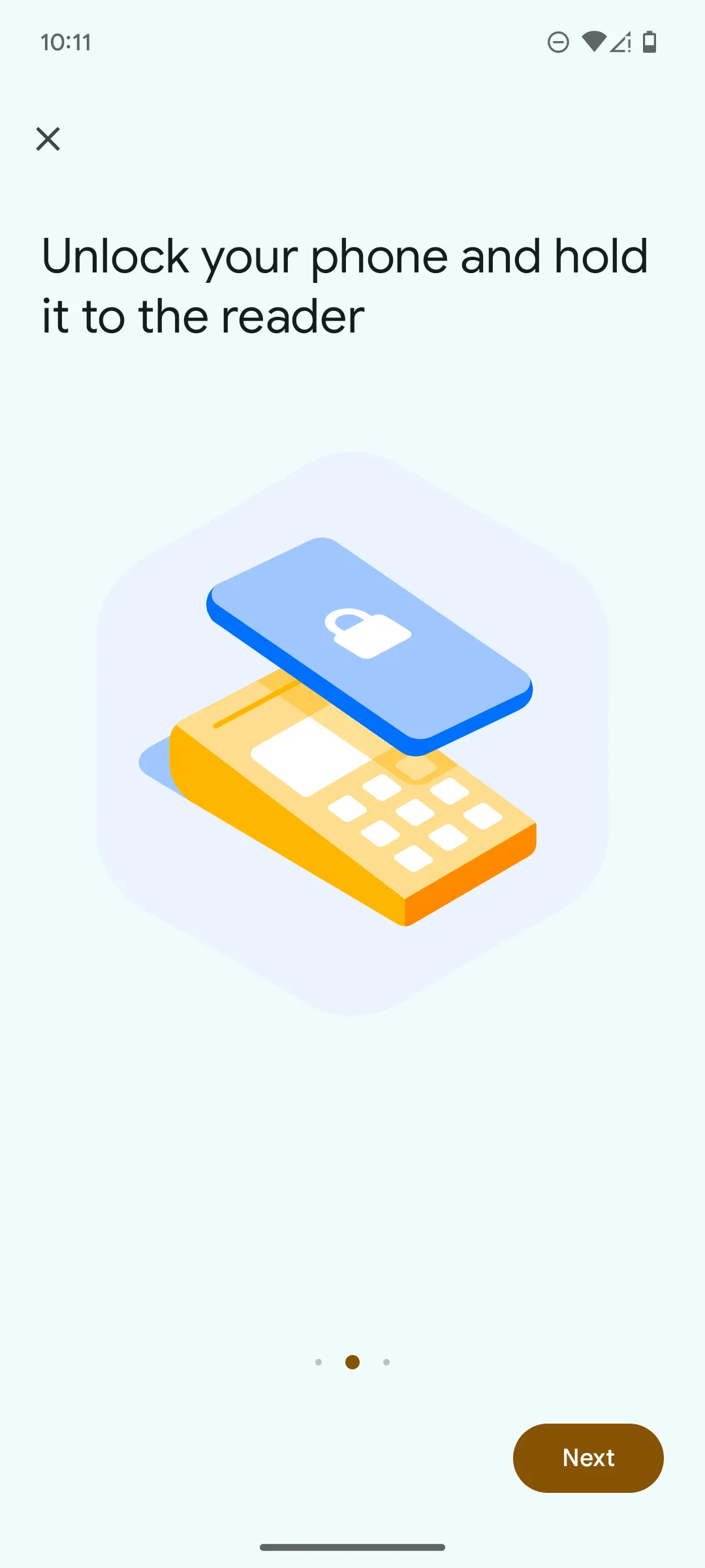 Xác nhận thanh toán thành công với Google Wallet hiển thị dấu tích xanh.