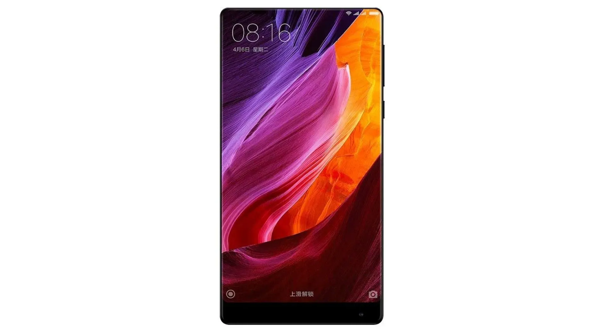 Xiaomi Mi Mix, tiên phong với thiết kế không viền ba cạnh và camera trước ở cằm, định hình xu hướng smartphone.